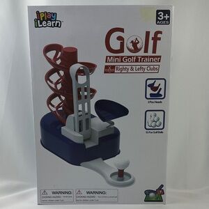 Iplay Ilearn Mini Golf Trainer Set - Red and Blue - Righty & Lefty - New in Box